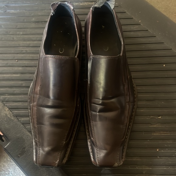 Men’s Dark Brown Aldo Dress Shoes - Picture 2 of 4
